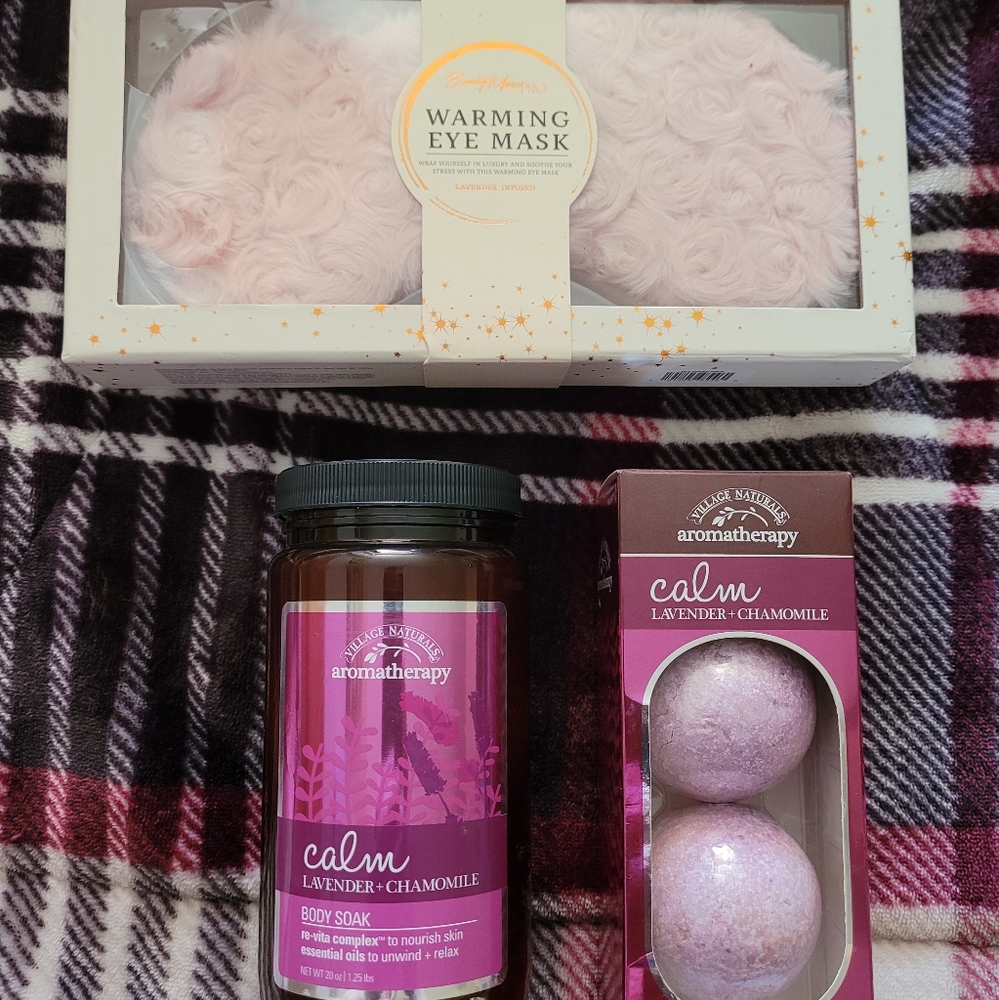 Aromatherapy Body Soak & Bath Bombs & Sleep Mask